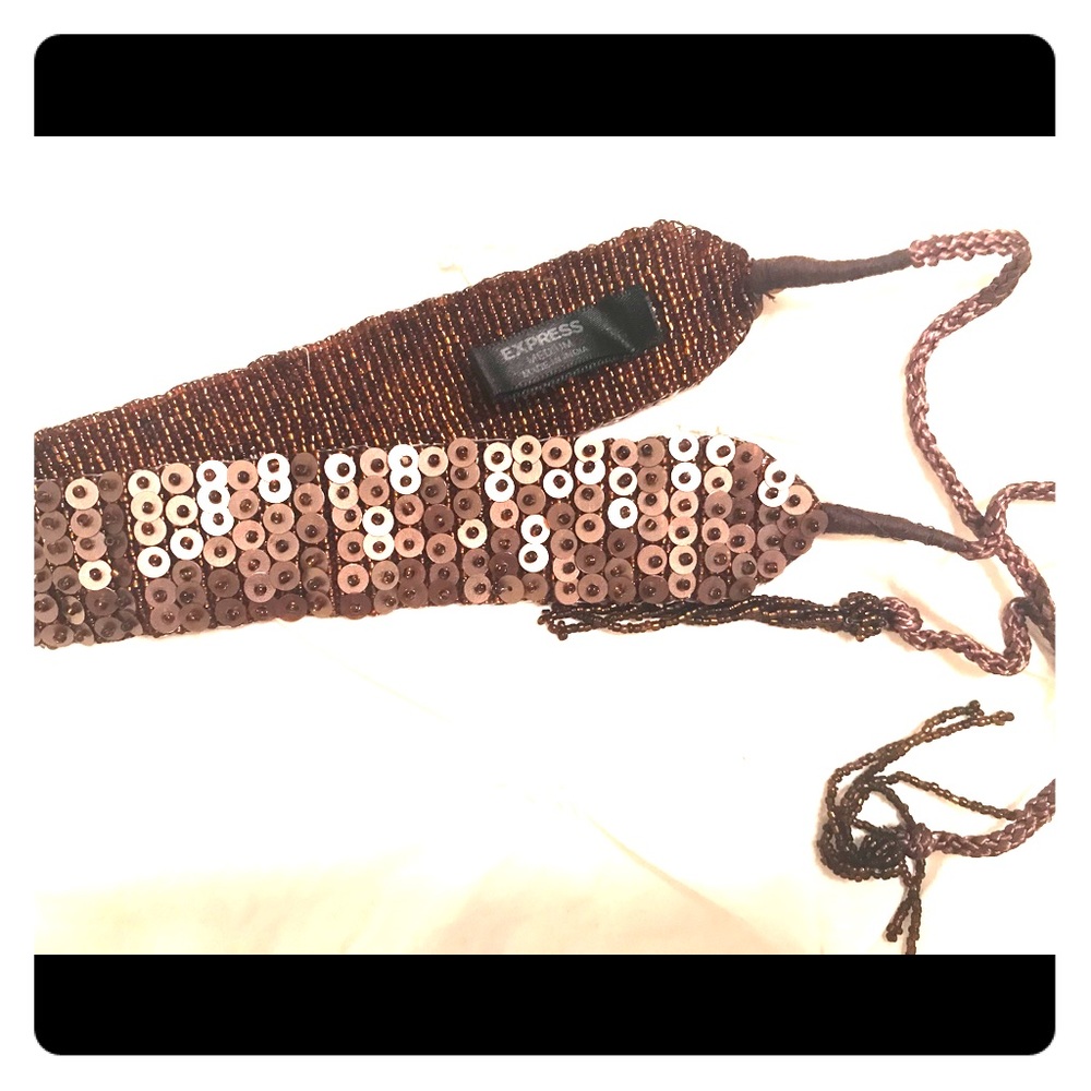 🍍Express sequin belt size medium